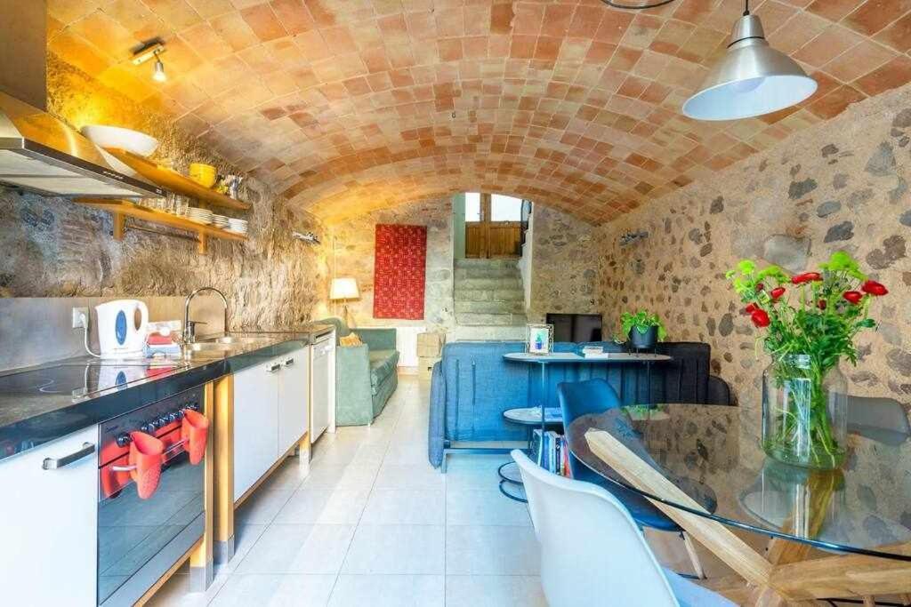 Apartamento Baños Arabes con jardín Girona Exterior foto